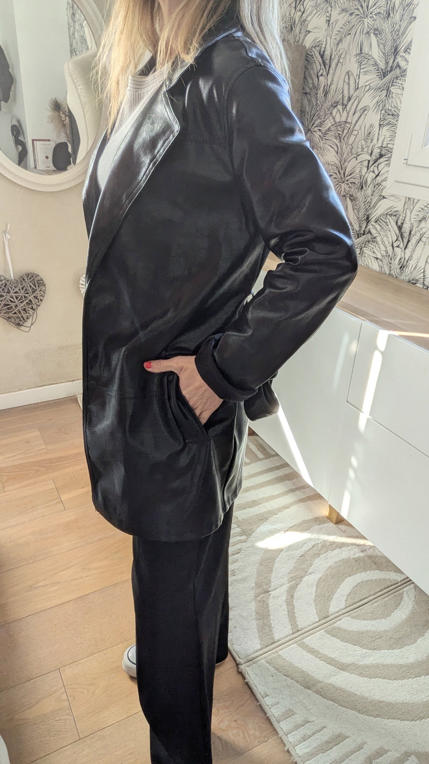 Trench simili croco - Stradivarius - 34