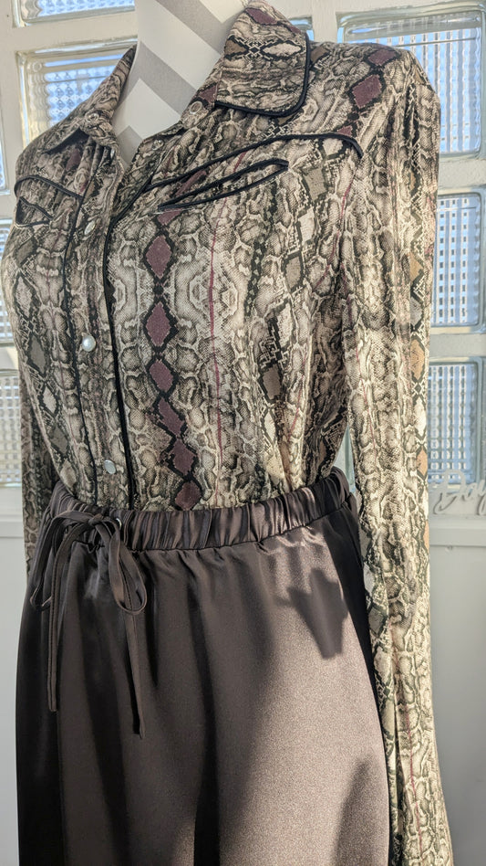 Chemise ethnique violine - Please - 38