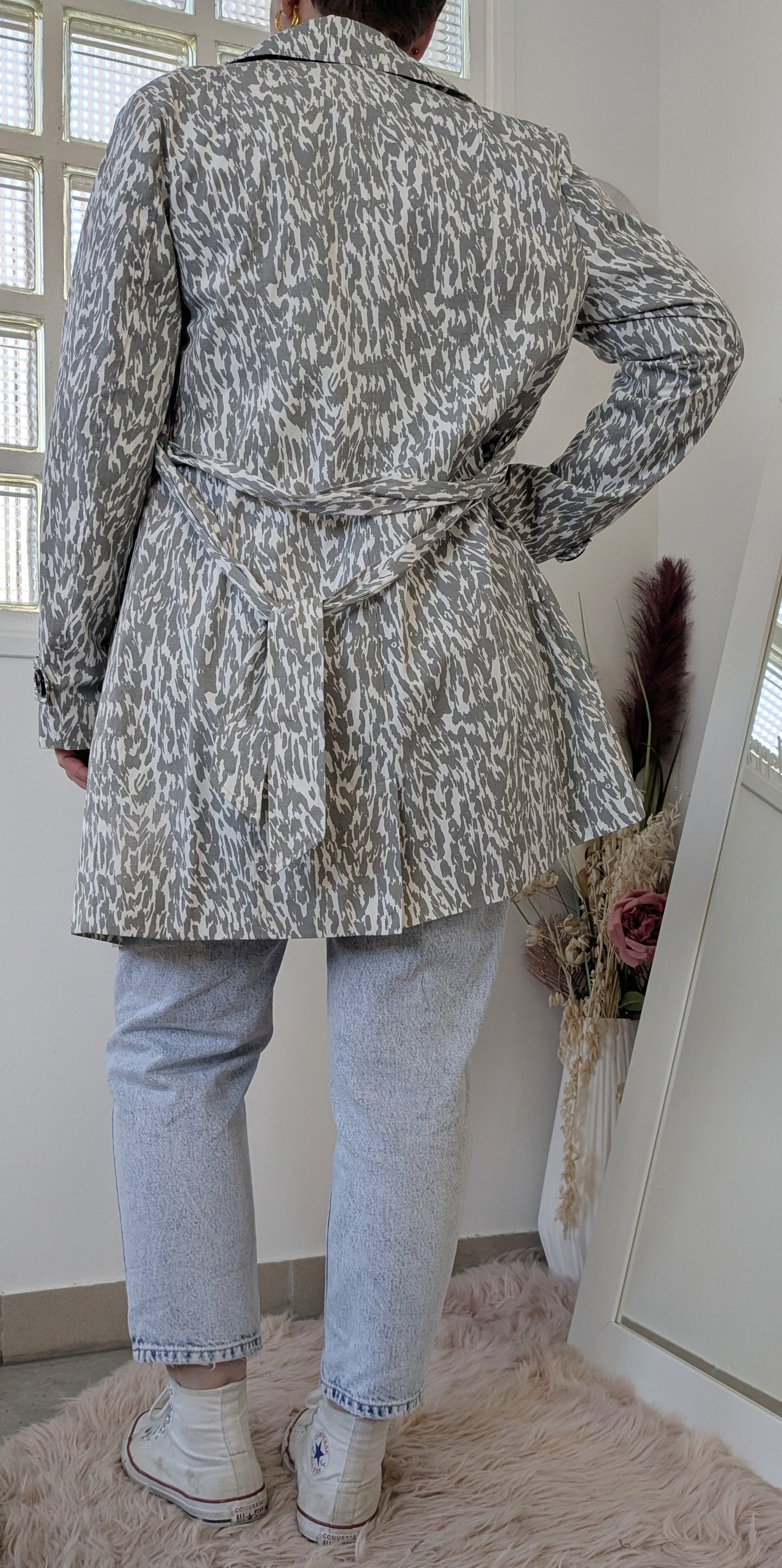 Trench blanc gris - Bon Prix - 40