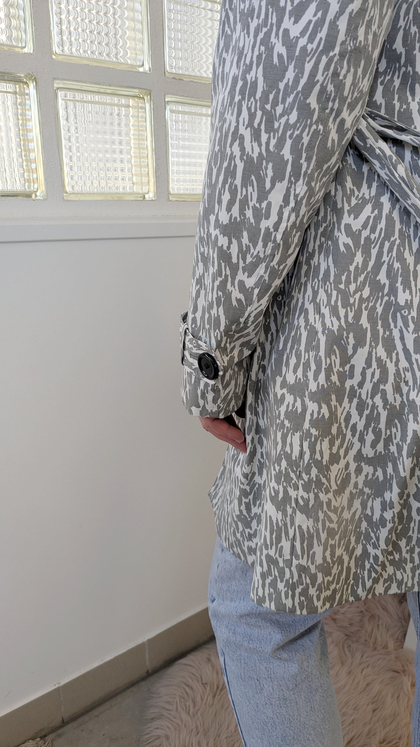 Trench blanc gris - Bon Prix - 40