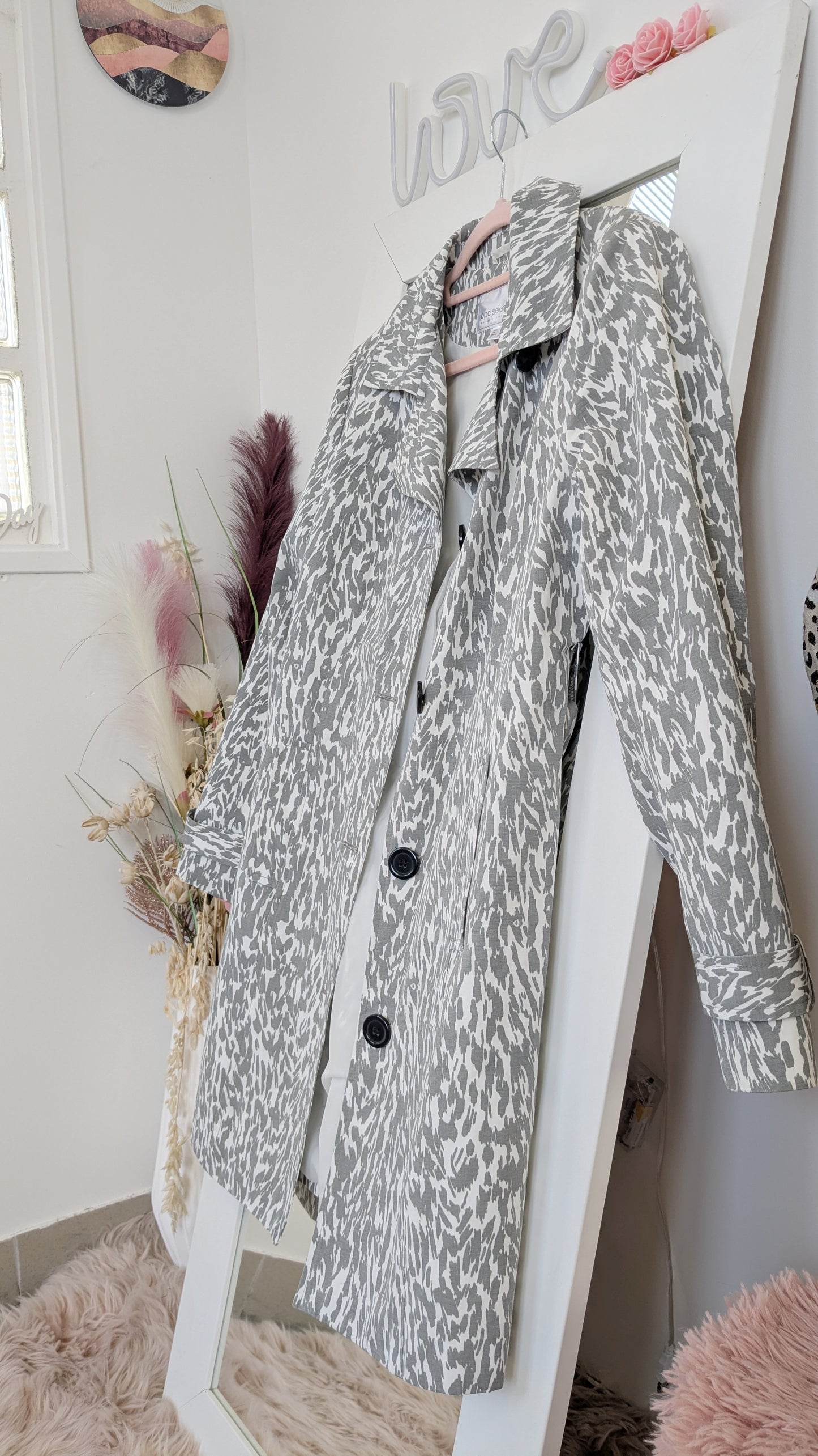Trench blanc gris - Bon Prix - 40