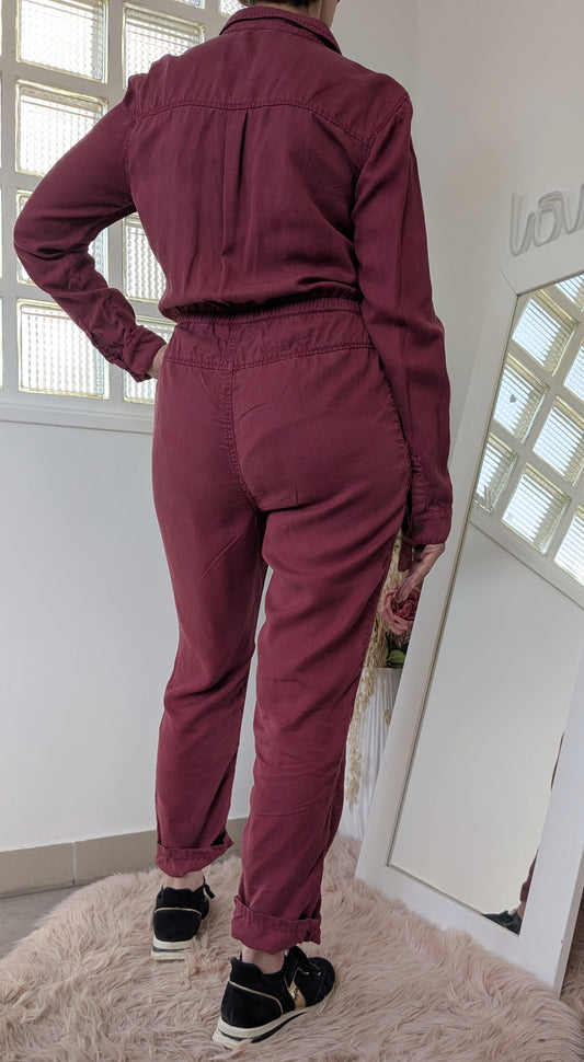 Combi-pantalon bordeaux - Promod - 38