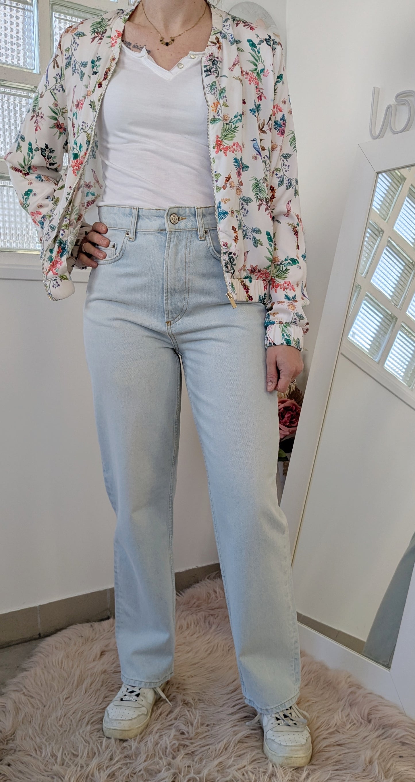Bomber souple fleuri - Camaïeu - 36