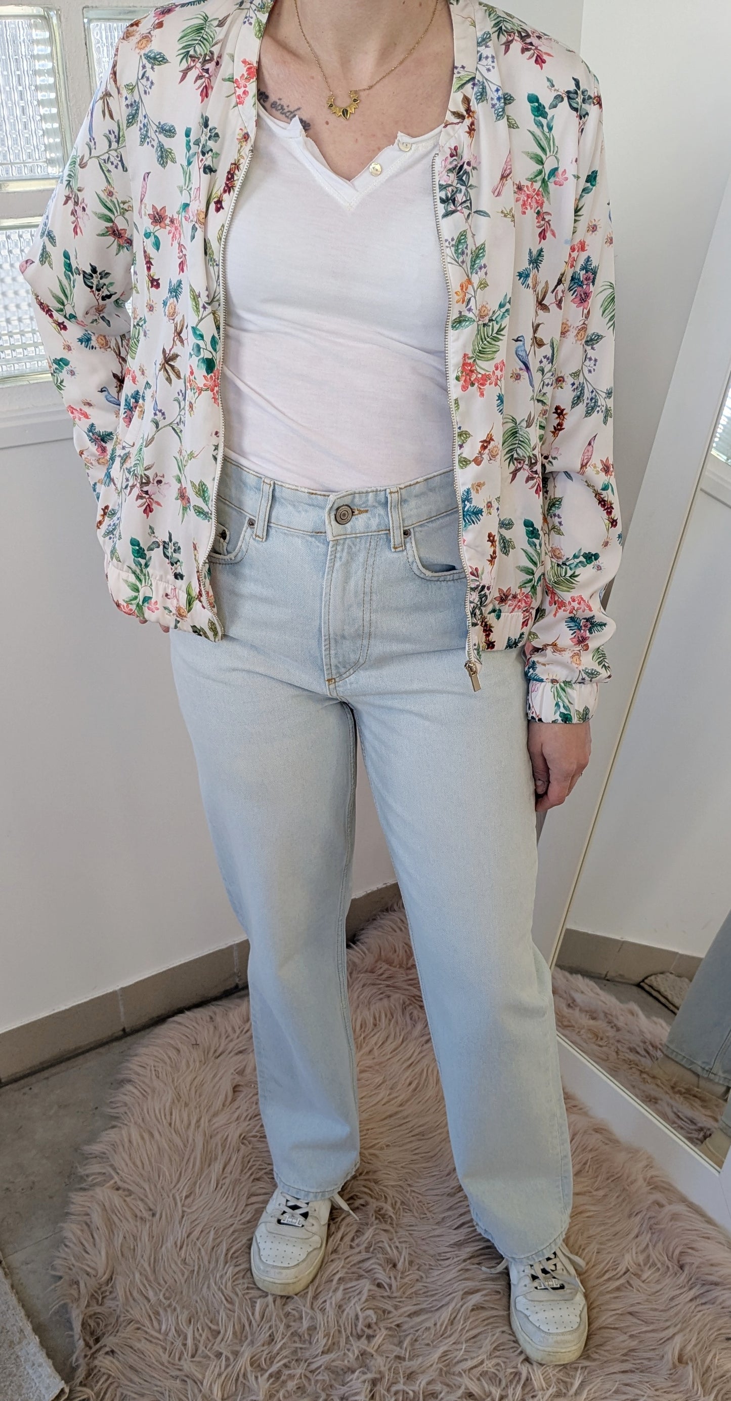Bomber souple fleuri - Camaïeu - 36