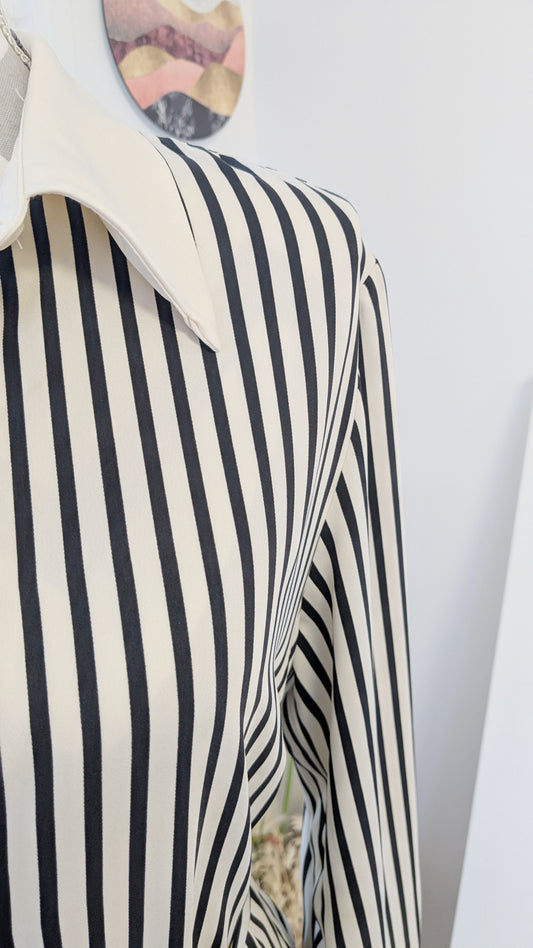 Robe chemise rayée - H&M - 38