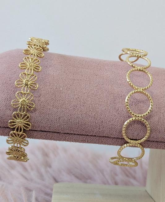 Bijoux Bracelet jonc cercles - Nude Collection - TU