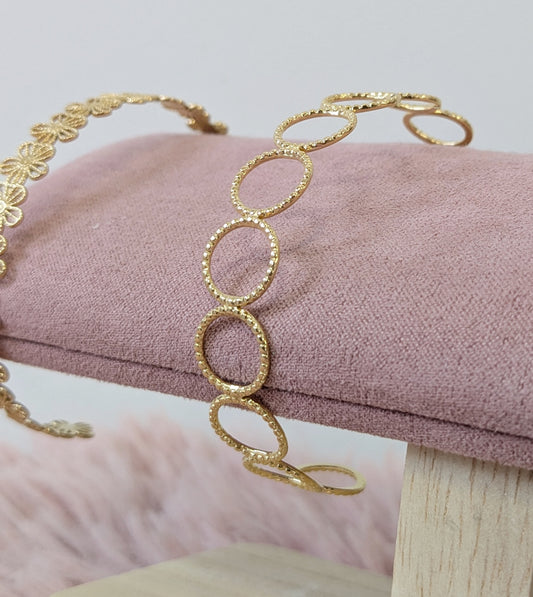 Bijoux Bracelet jonc cercles - Nude Collection - TU