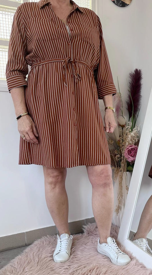 Robe souple rayée - Only - 42