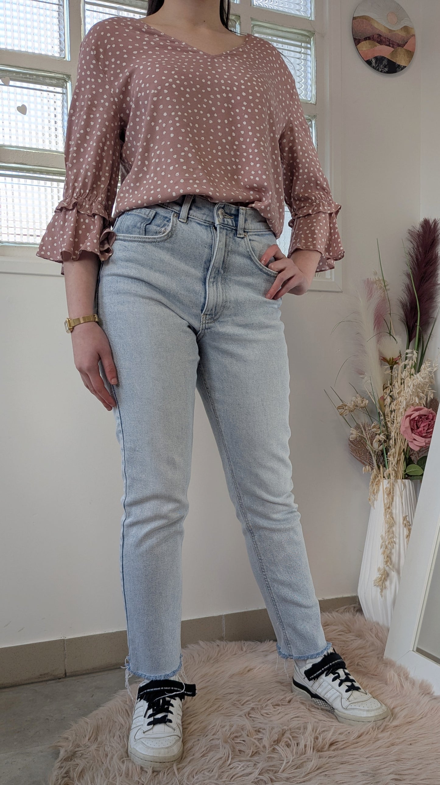 Blouse rose poudrée - Boutique indépendante - 36