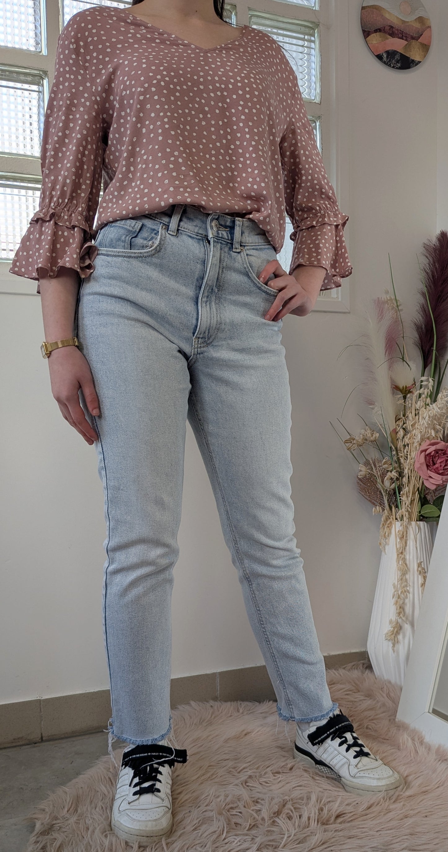 Blouse rose poudrée - Boutique indépendante - 36