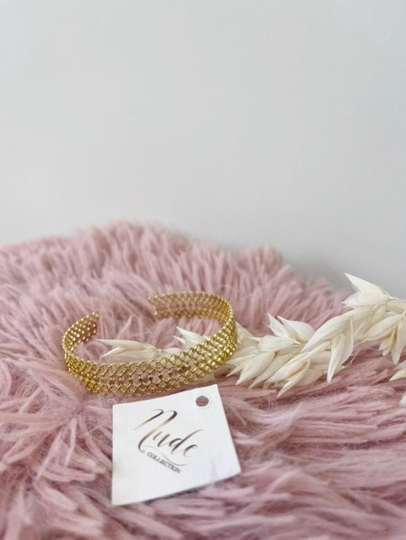 Bijoux Bracelet jonc dentelle - Nude Collection - TU