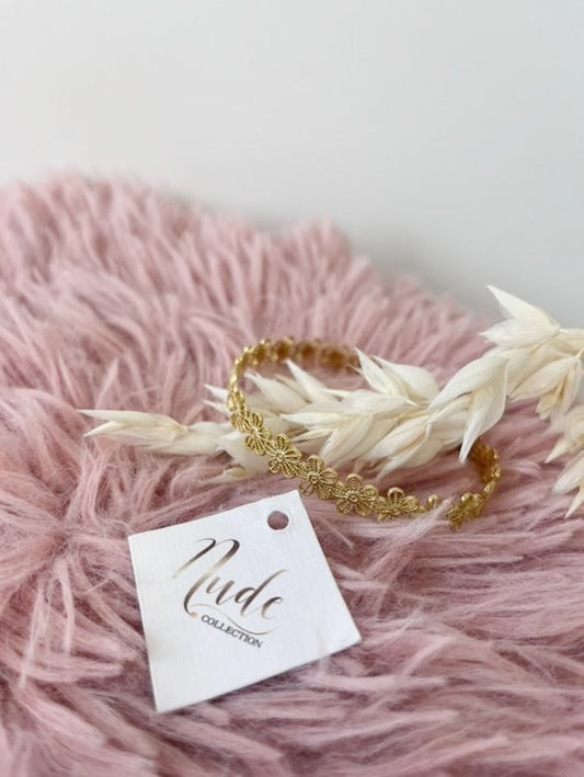 Bijoux Bracelet jonc fleurs - Nude Collection - TU