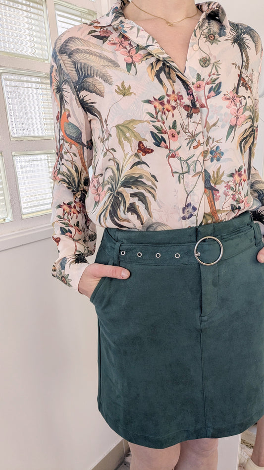 Blouse chemise jungle - H&M - 38