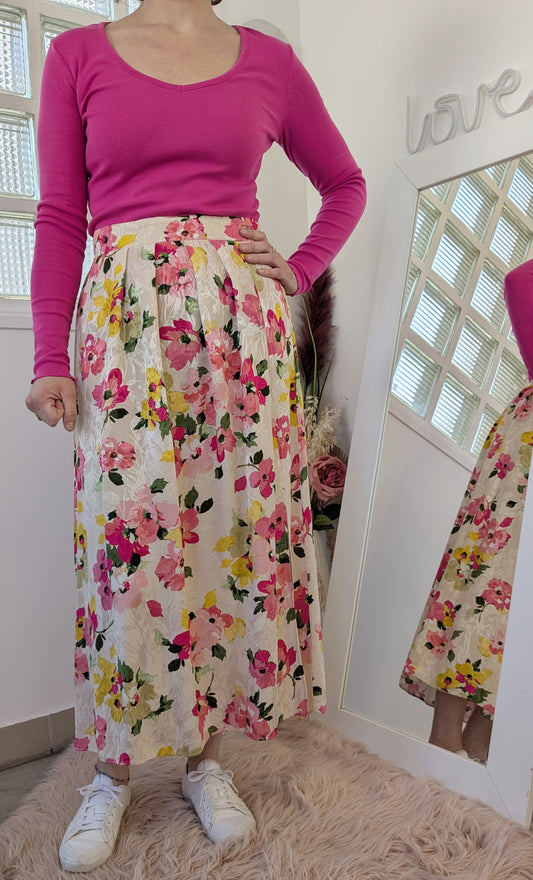 Jupe longue fleurie - Nafnaf - 38