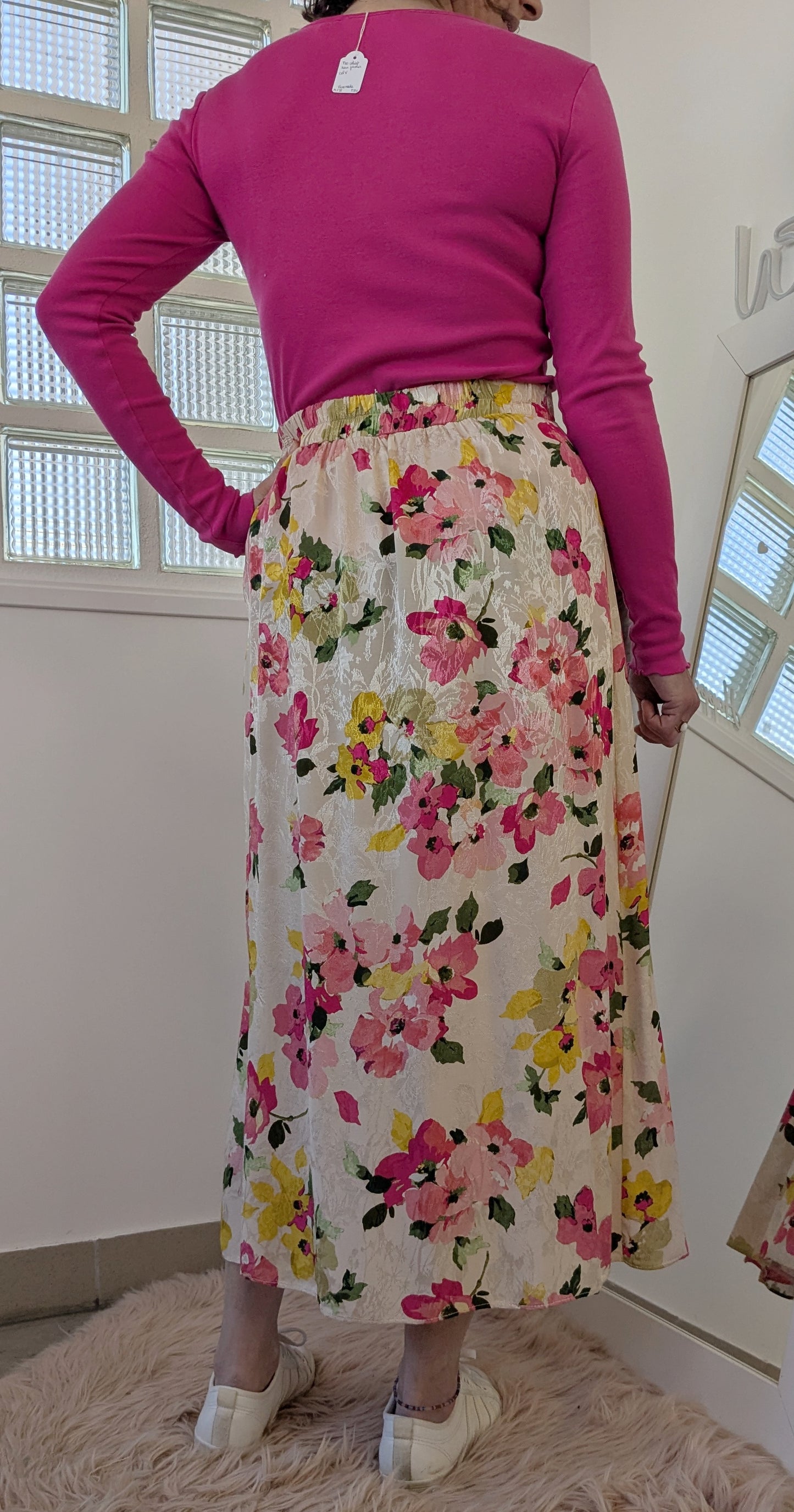 Jupe longue fleurie - Nafnaf - 38