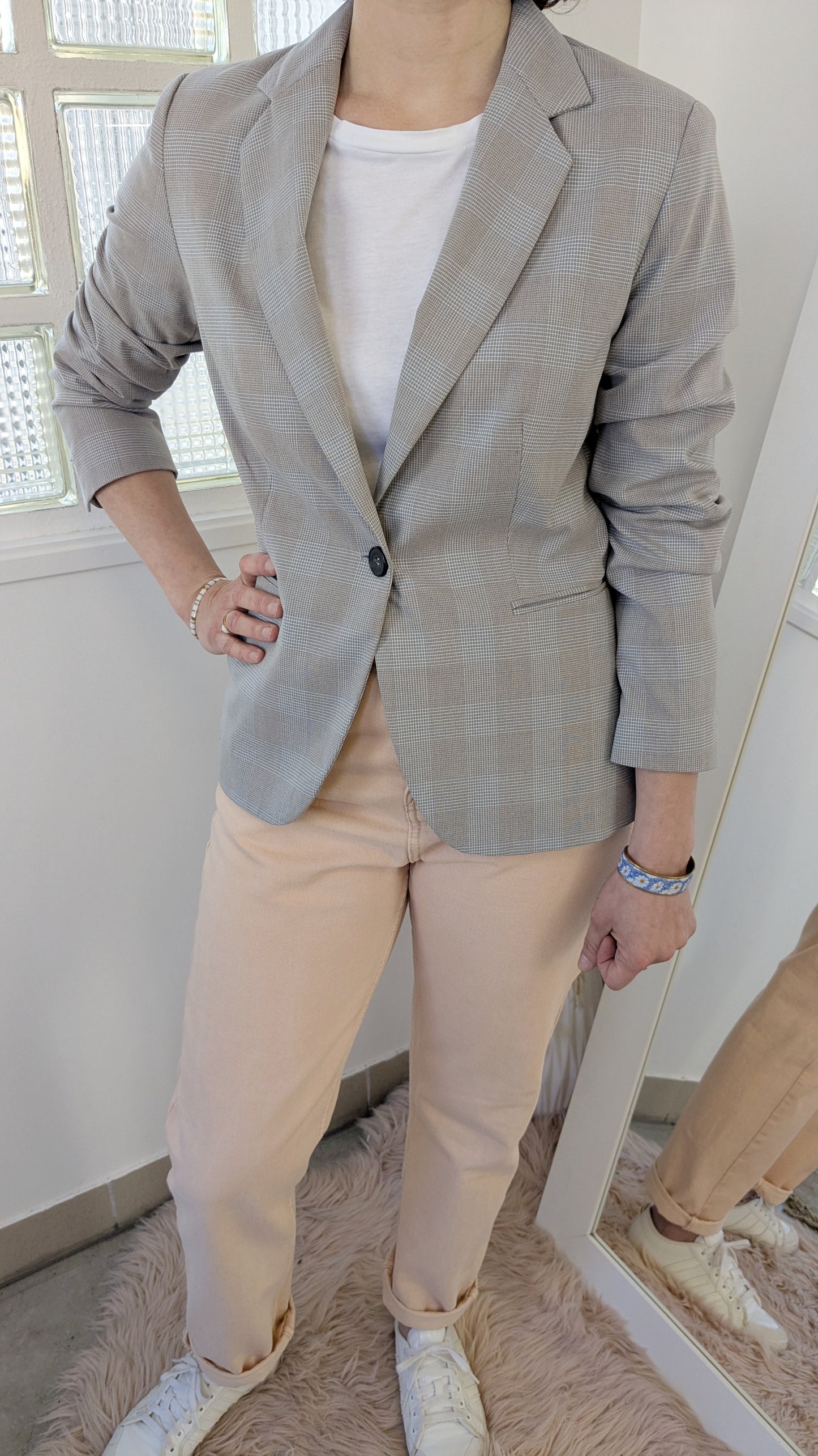 Blazer à carreaux - Zara - 38