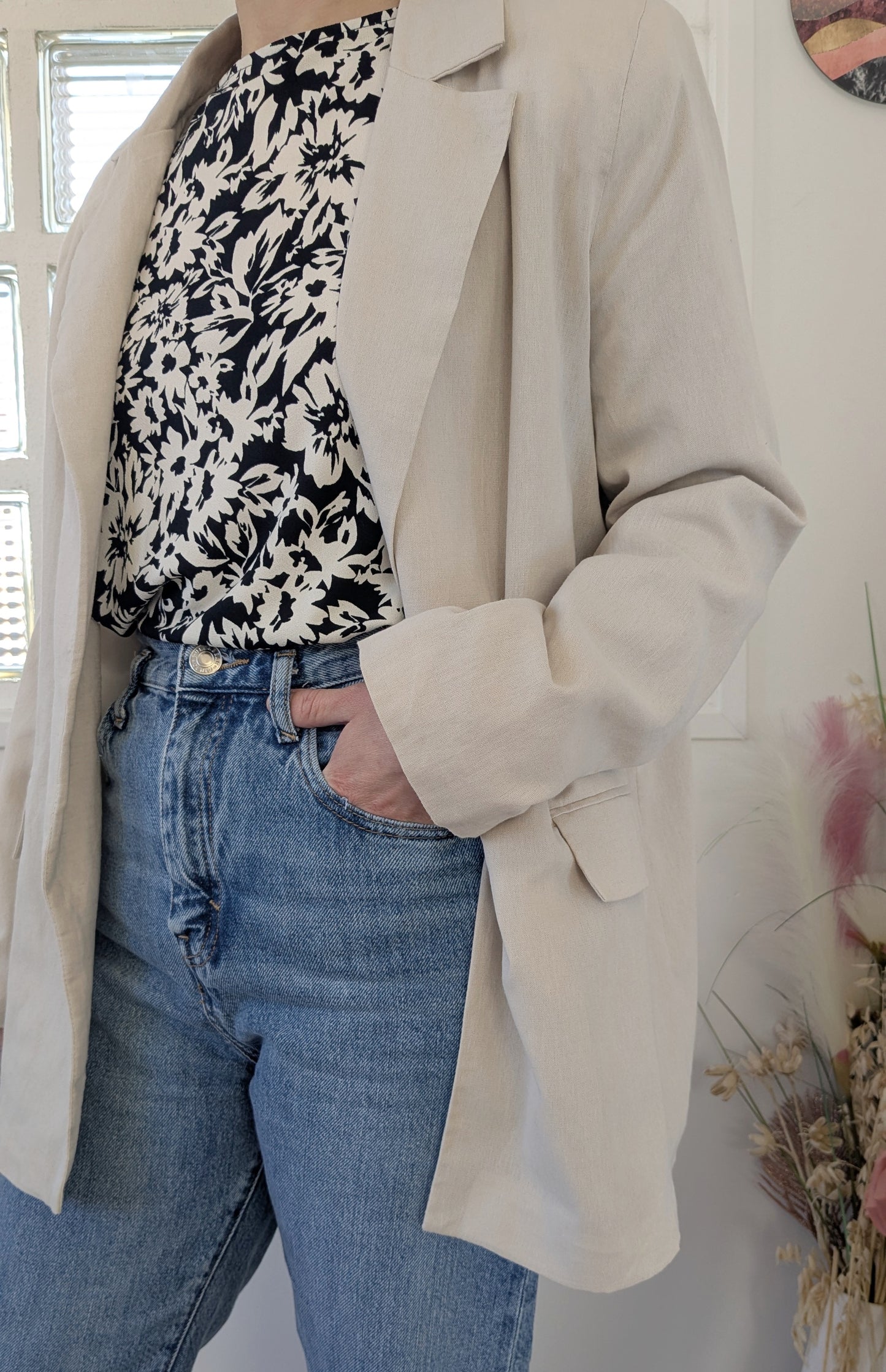 Blazer souple beige - 38