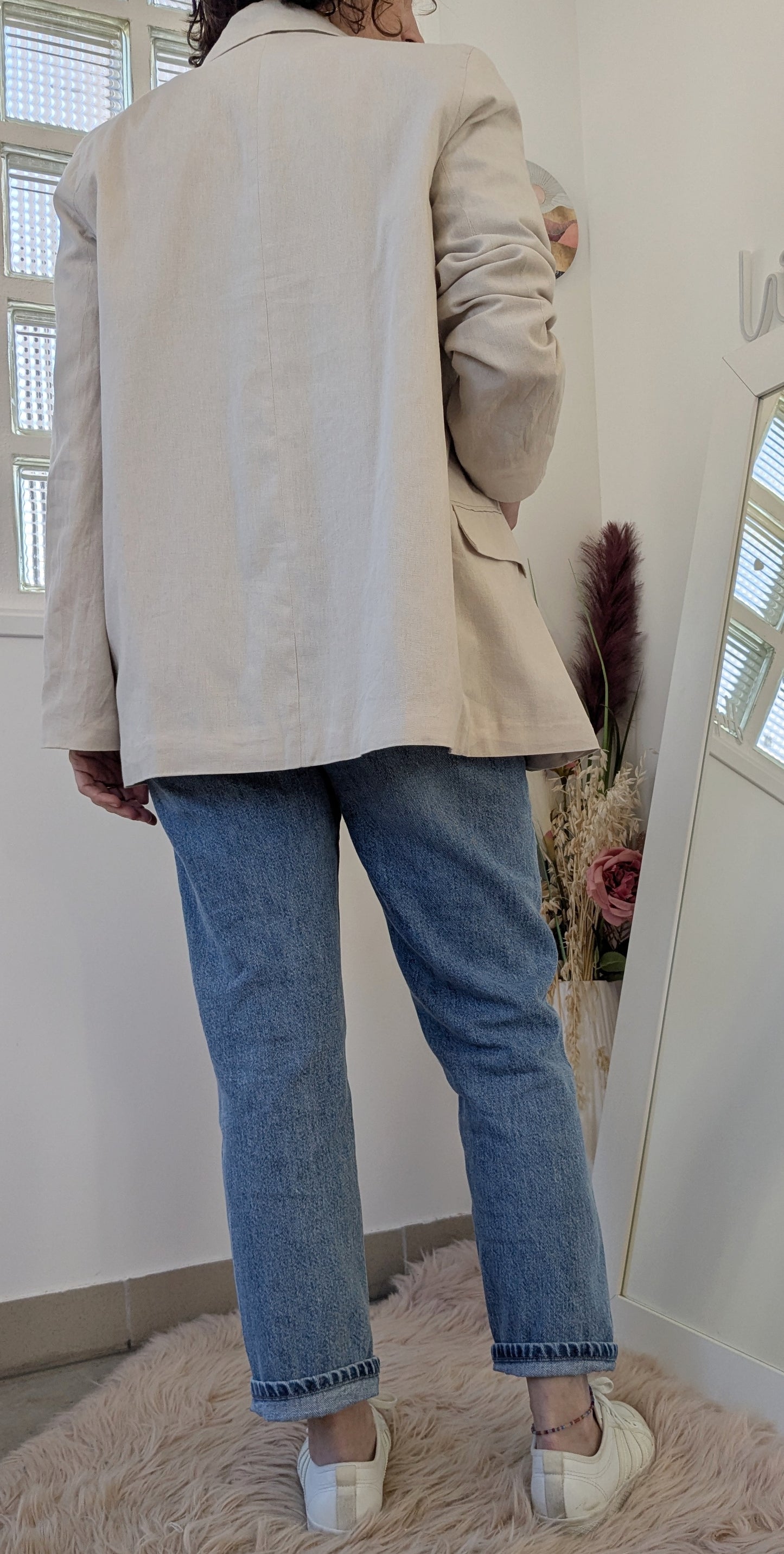Blazer souple beige - 38