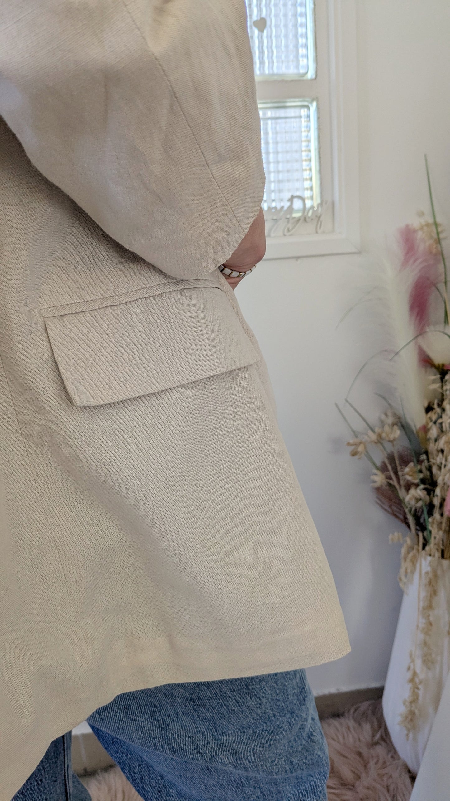 Blazer souple beige - 38