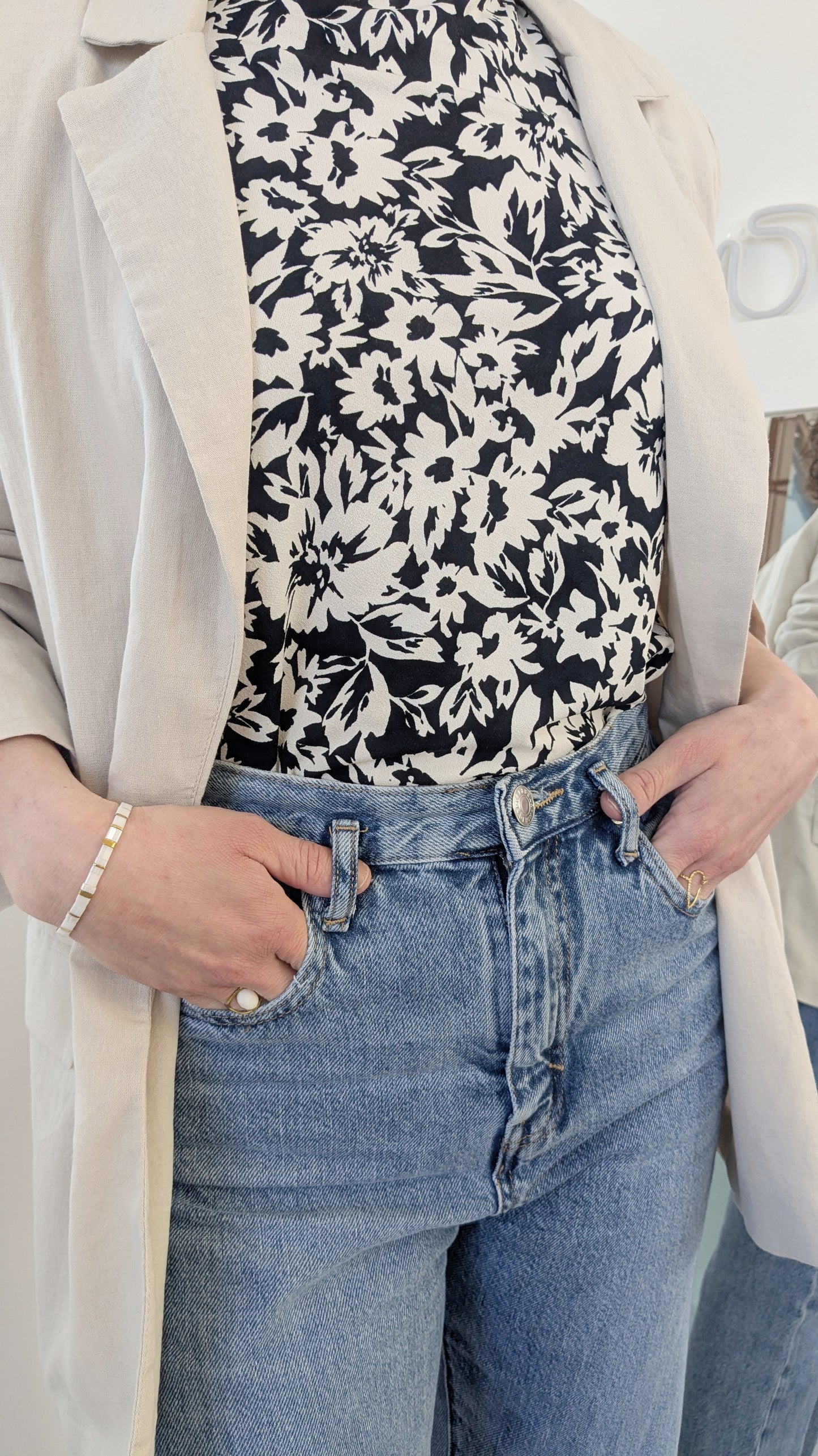 Blouse fleurie - H&M - 38