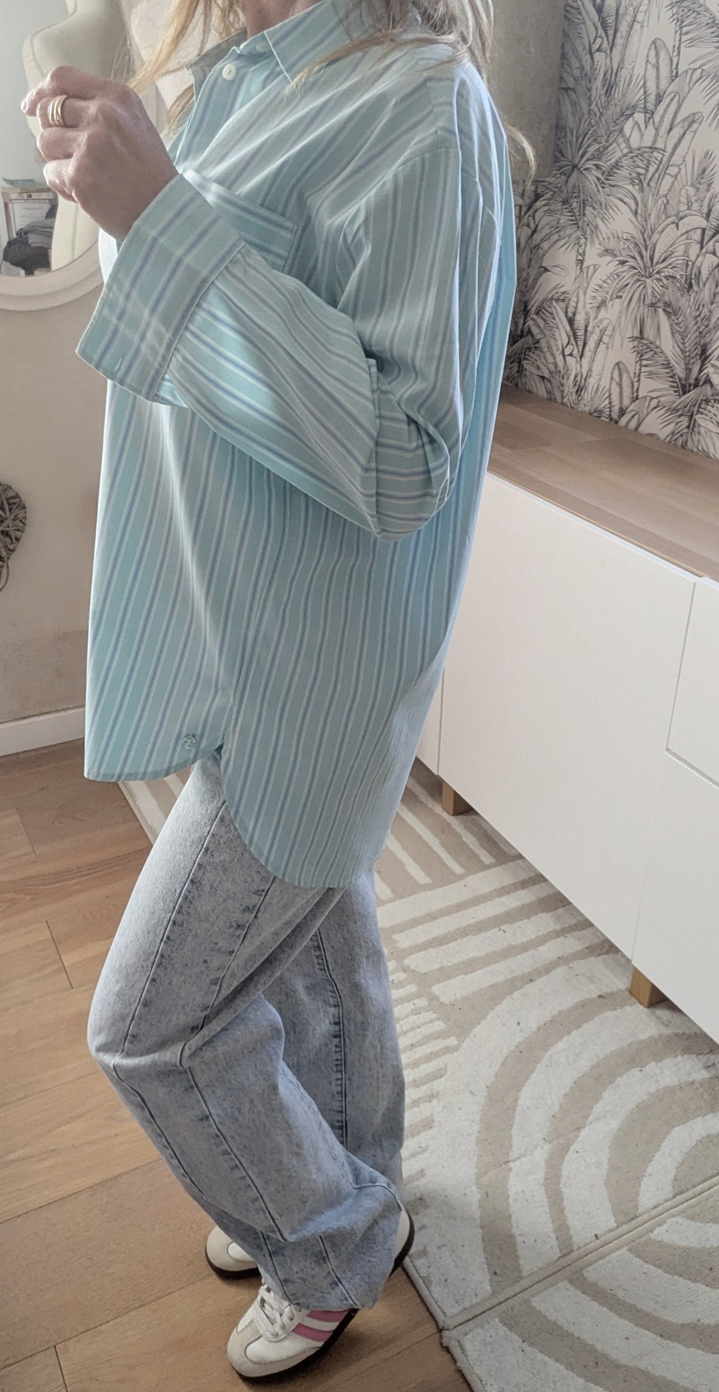 Chemise ciel rayée oversize - Milla Star - 34