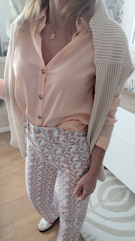 Jeans Wide à motifs - Pimkie - 32