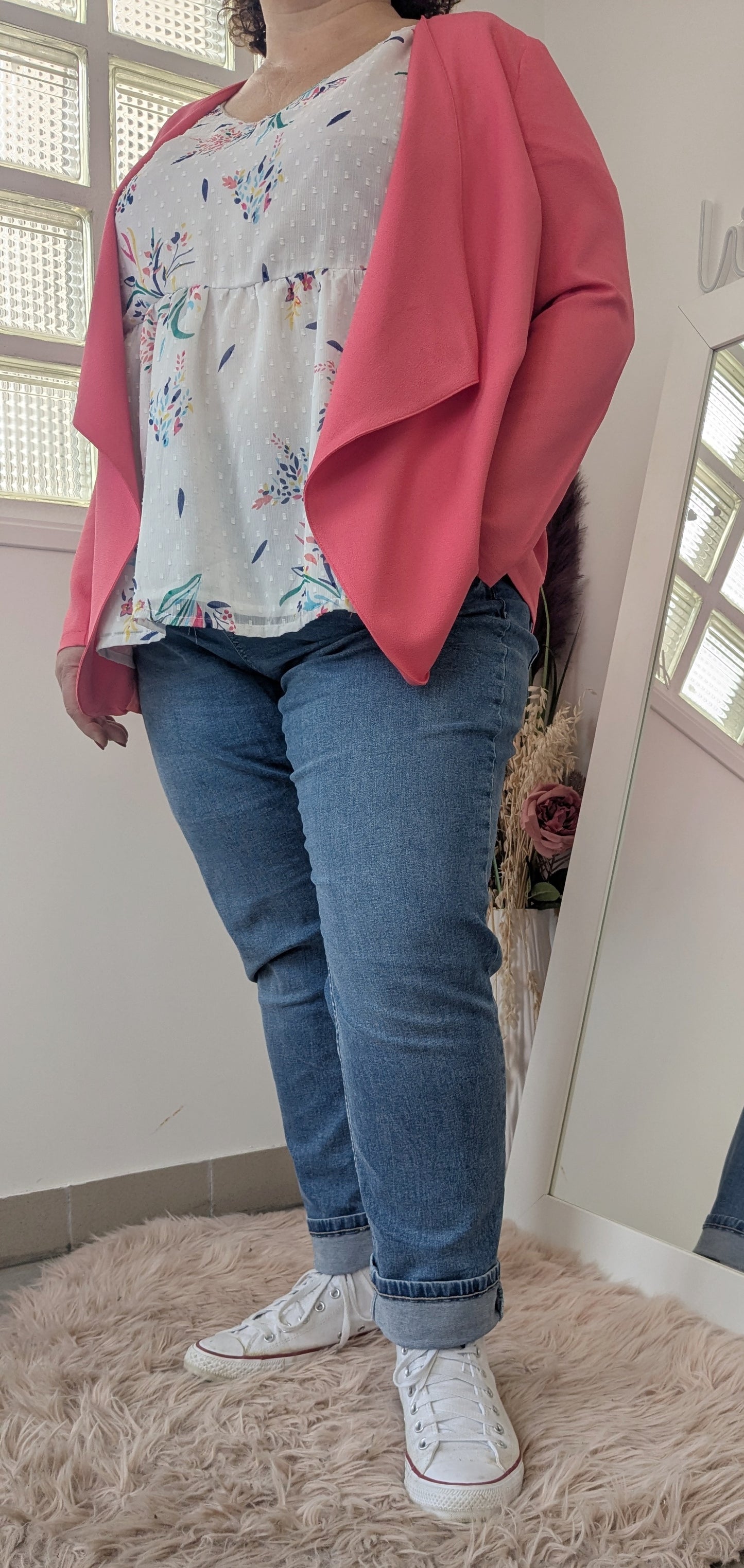 Blouse colorée fleurie - Made in Italy - 44/46