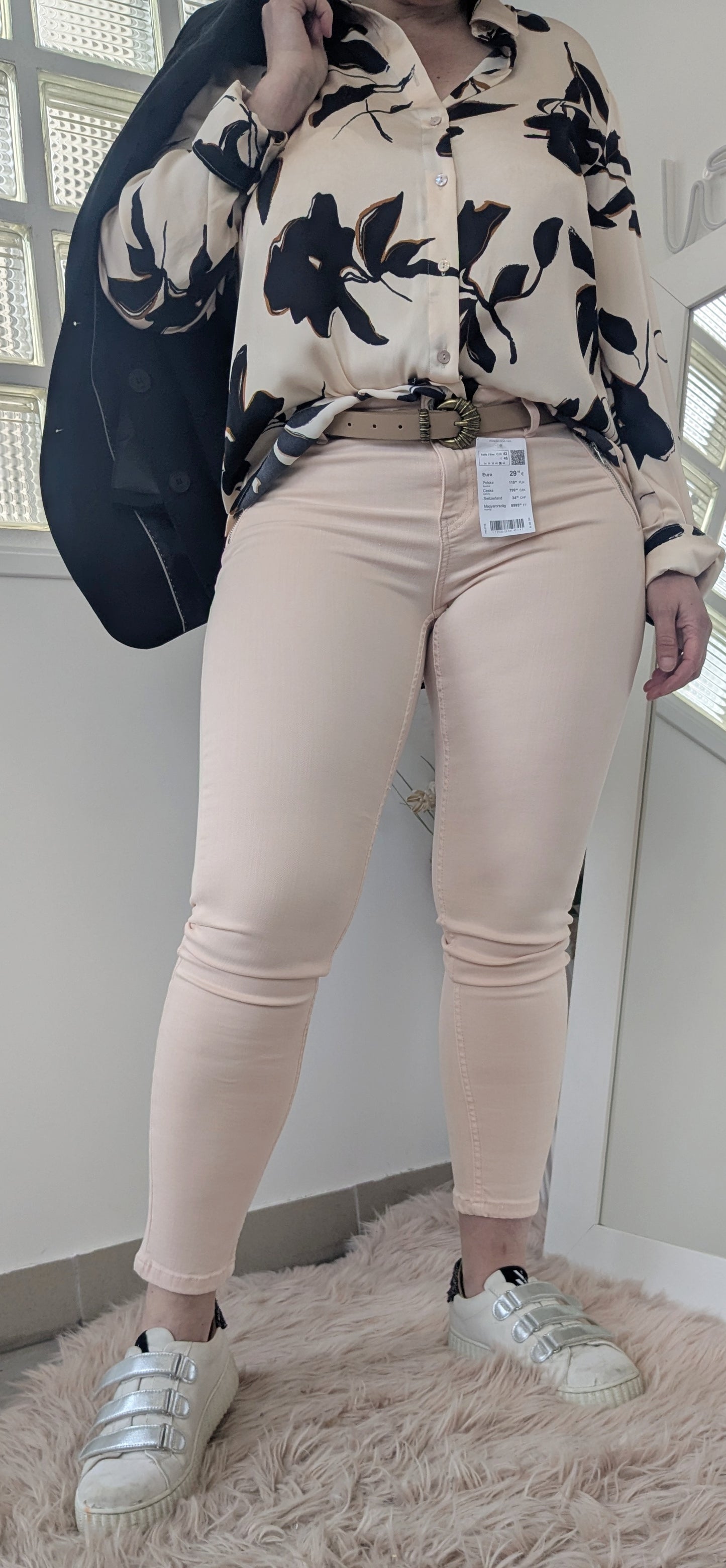 Blouse chemise fleurie - Mango - 40