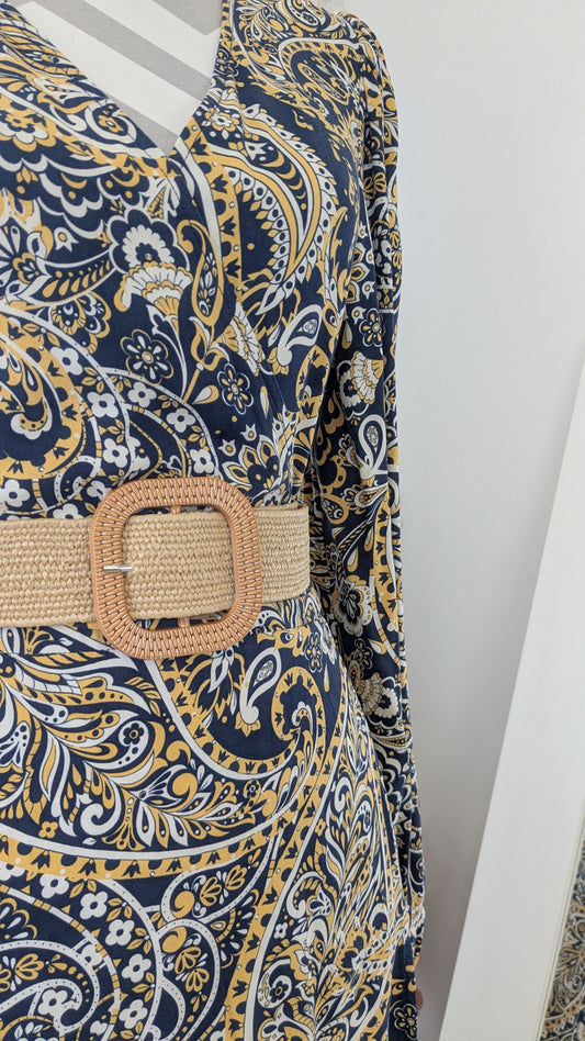 Robe longue imprimé cachemire - Vila - 38