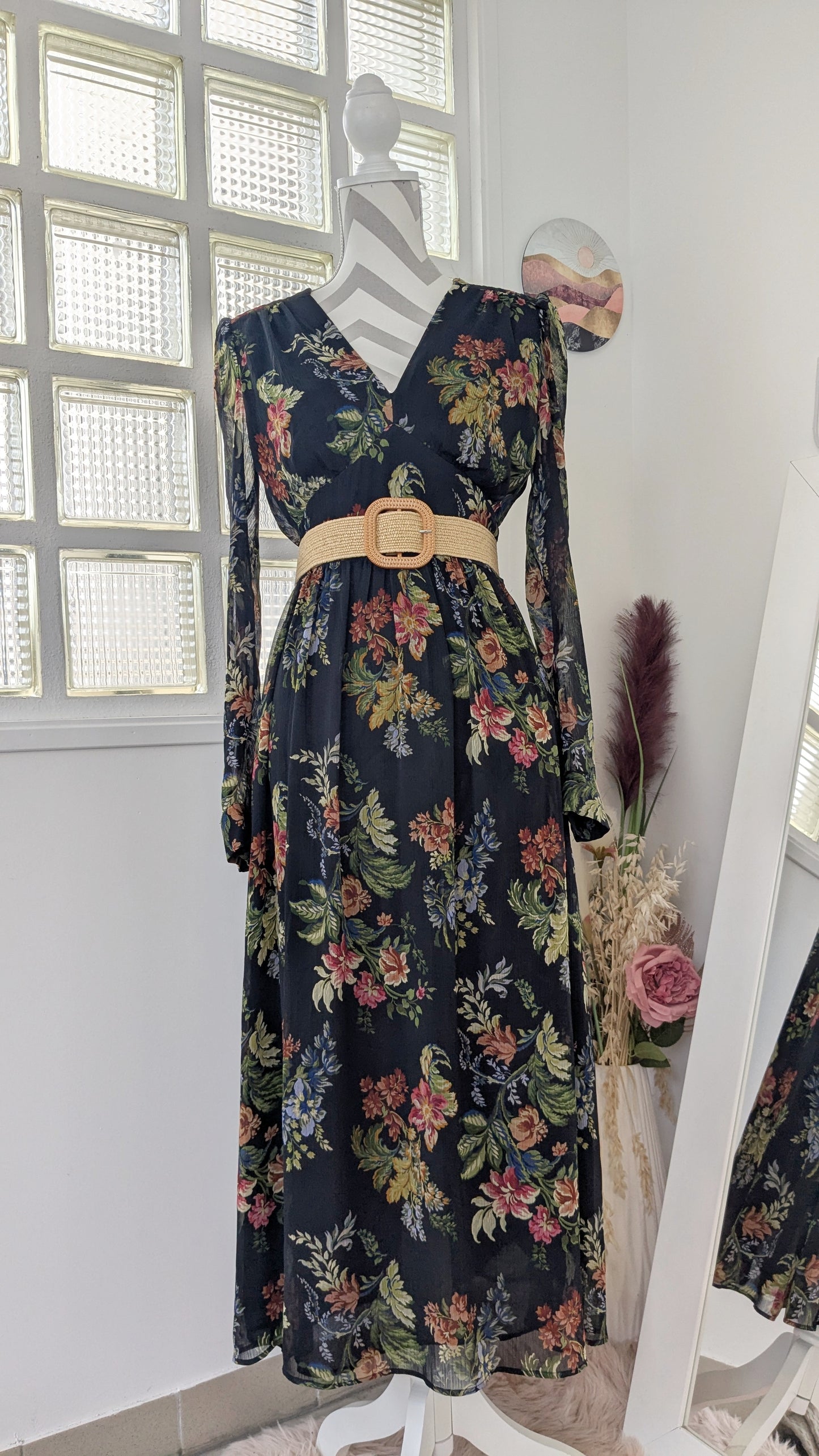 Robe longue fleurie - Mango - 38