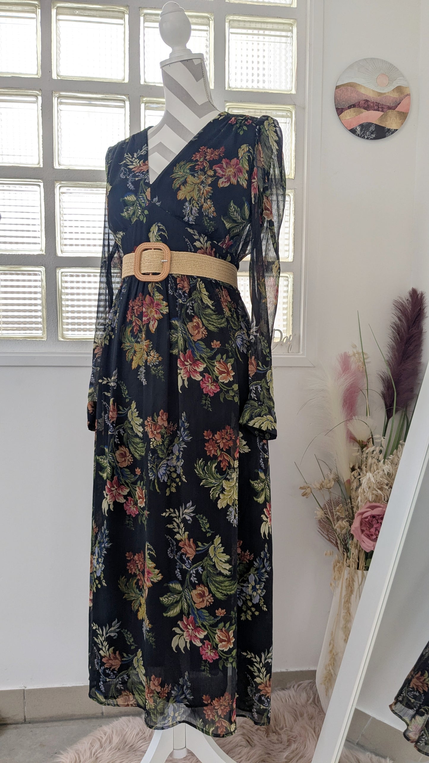 Robe longue fleurie - Mango - 38