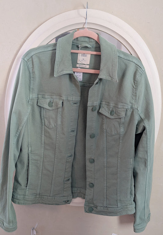 Veste en jeans vert sauge - Springfield - 42