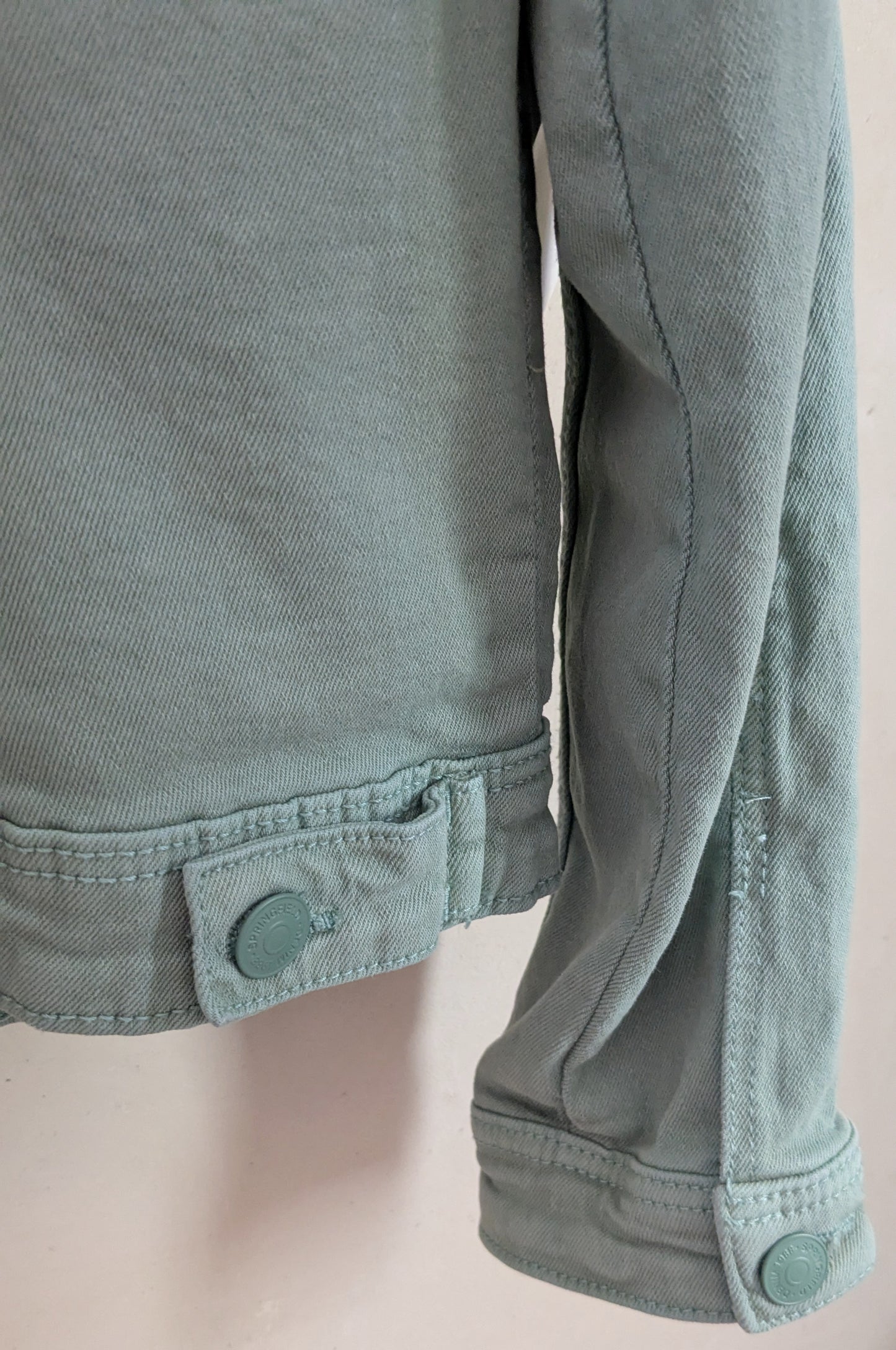 Veste en jeans vert sauge - Springfield - 42