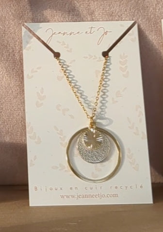 Bijoux Collier Gaïa or doré - Création Jeanne et JO - TU