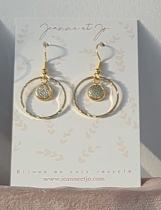 Bijoux Boucles d'oreilles Nina or - Création Jeanne et JO - TU