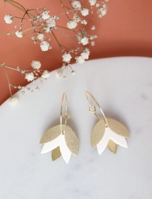 Bijoux Boucles d'oreilles Clyde or - Création Jeanne et JO - TU