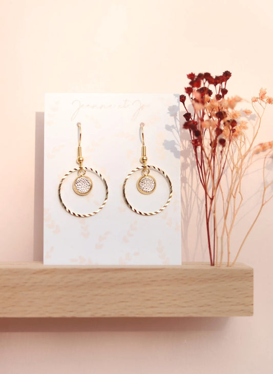 Bijoux Boucles d'oreilles Nina or - Création Jeanne et JO - TU