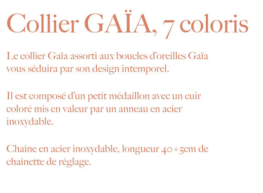 Bijoux Collier Gaïa bleu argenté - Création Jeanne et JO - TU