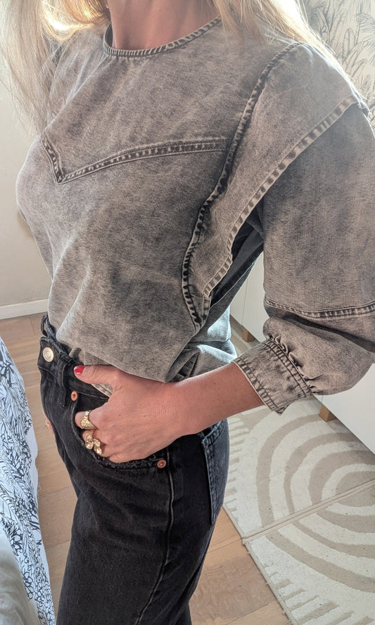 Blouse structurée denim gris - Pimkie - 32