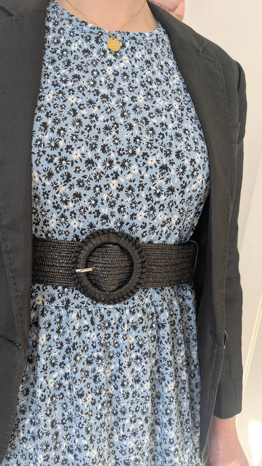 Ceinture noire élastique - Boutique indépendante - TU