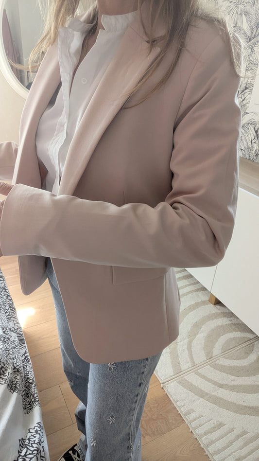 Neuf Blazer rose tendre - Mango - 32