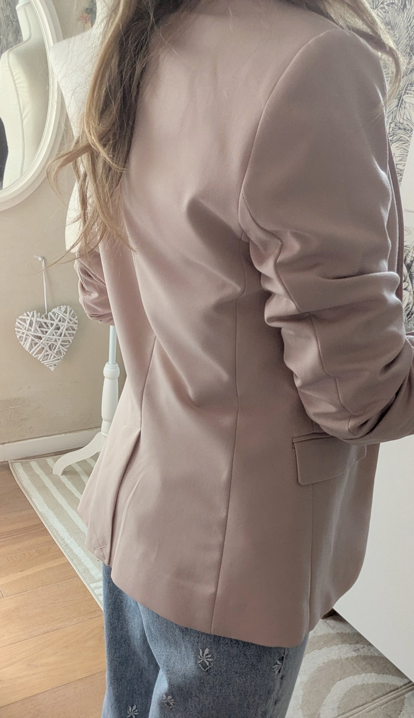 Neuf Blazer rose tendre - Mango - 32