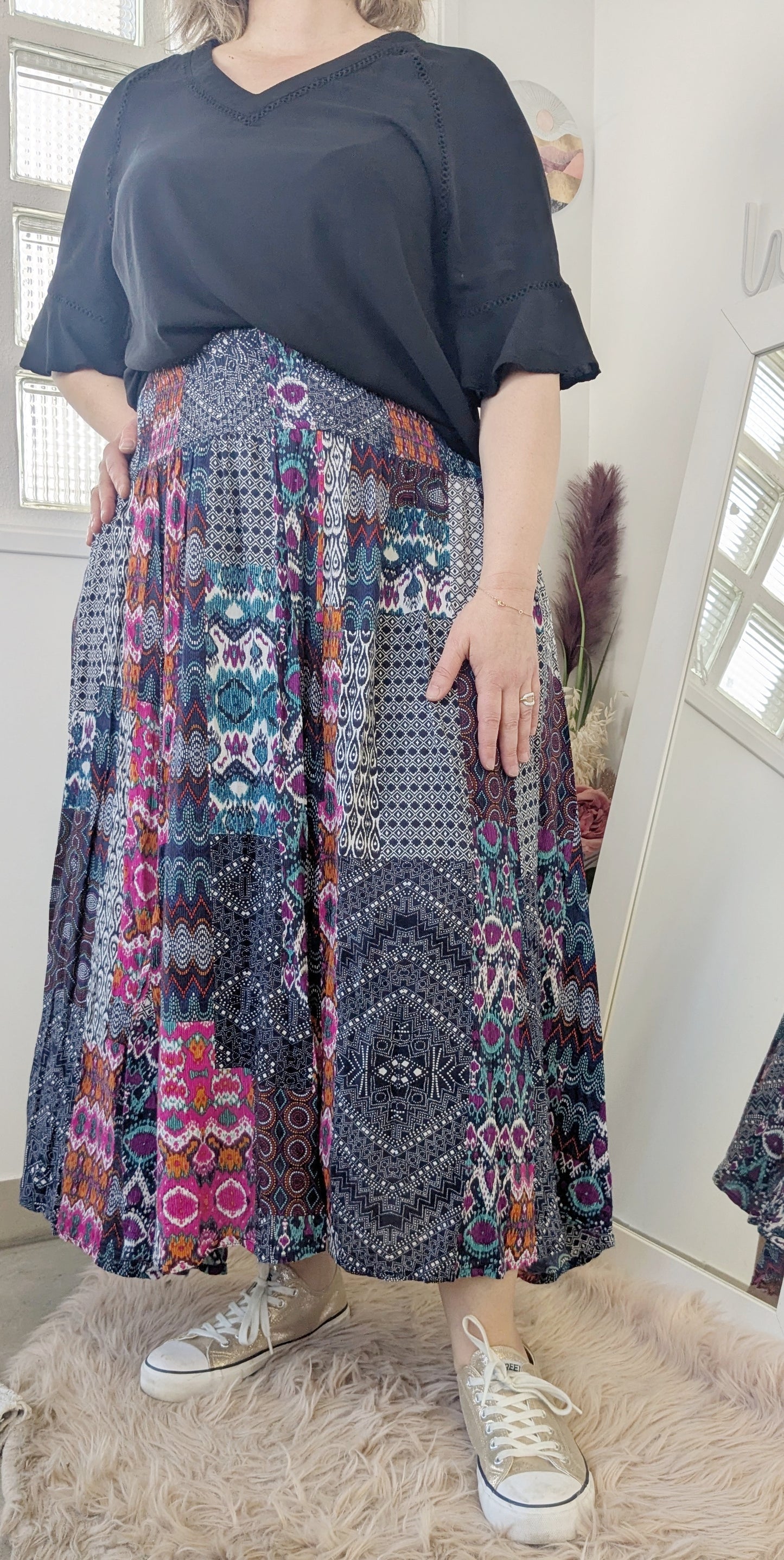 Jupe longue colorée - TU à partir du 40