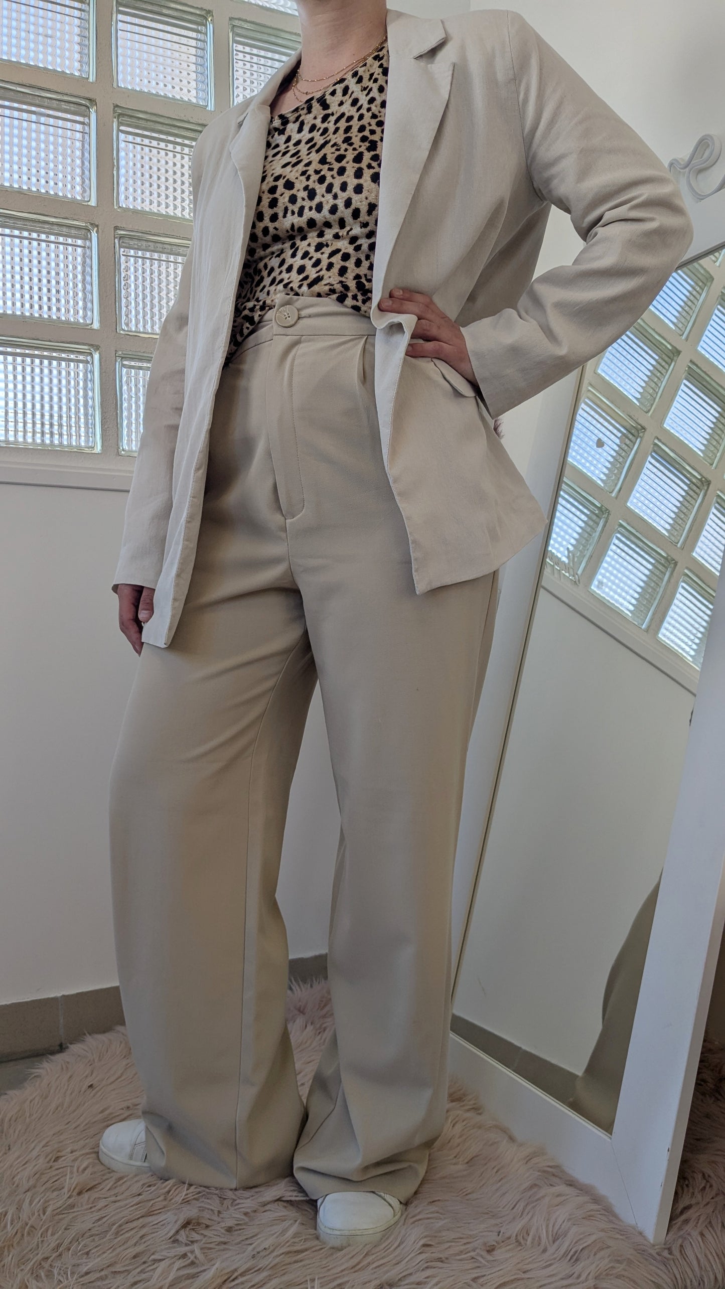 Pantalon crème wide - Oraije - 40