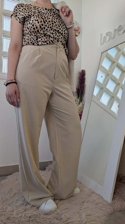 Pantalon crème wide - Oraije - 40