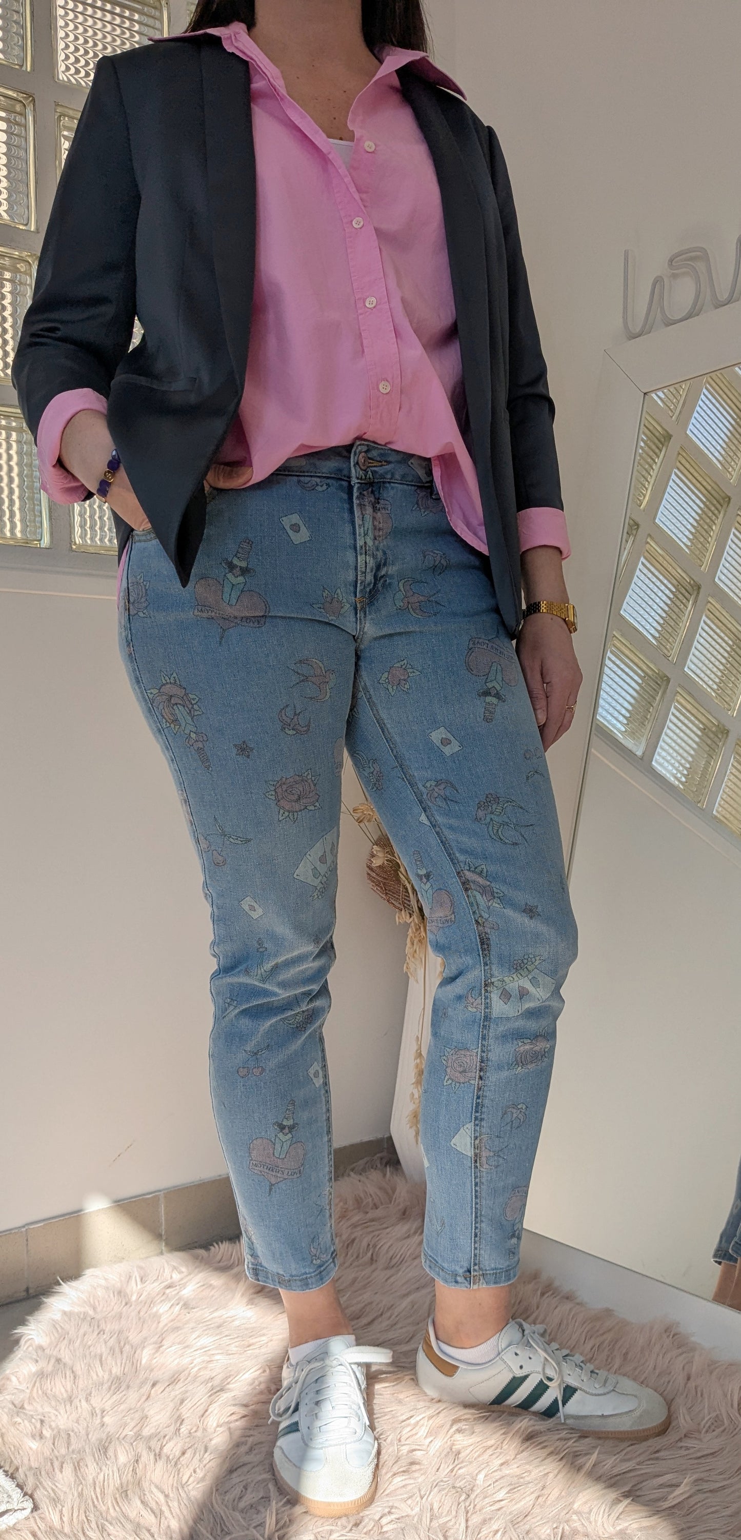Blazer anthracite satiné - H&M - 40