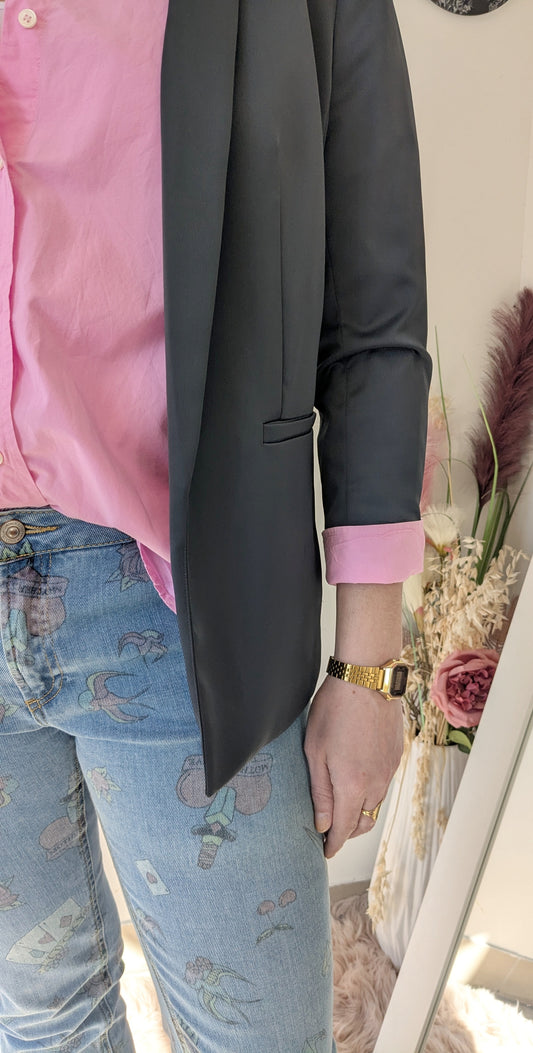 Blazer anthracite satiné - H&M - 40