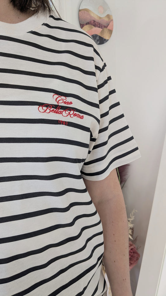 T-shirt épais marinière - H&M - 40