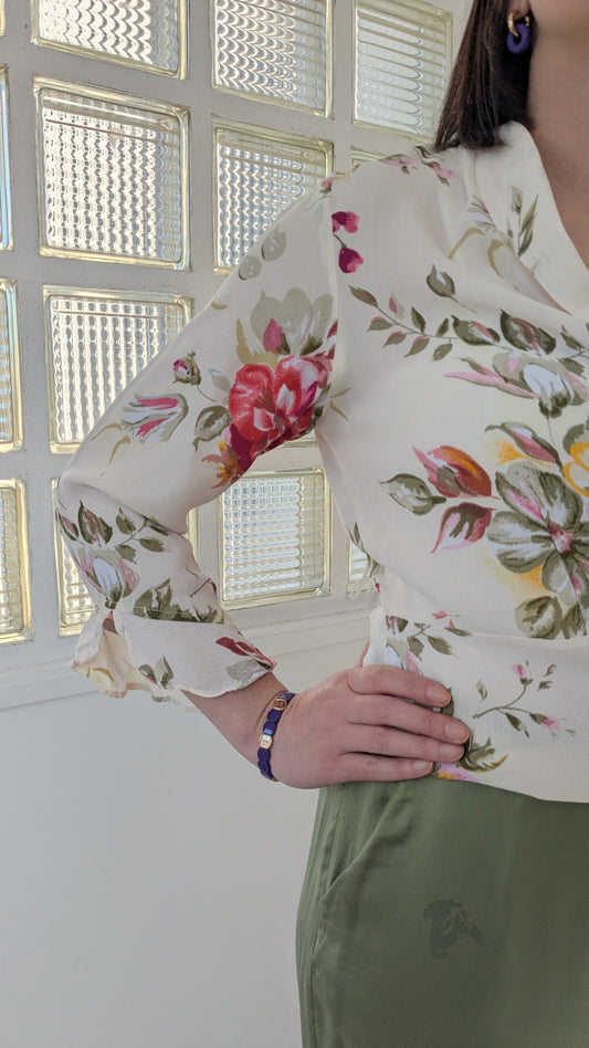 Chemise fleurie vintage - Together - 42/44