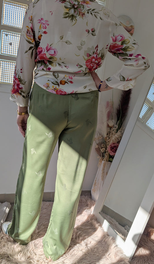 Pantalon sauge large souple - Vila - 42